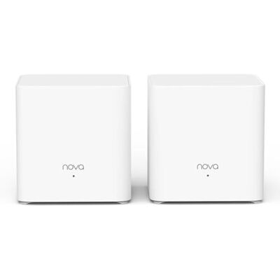 Tenda Nova Mesh MX3 (2 verpakkingen) – AX1500 Smart Mesh WLAN-repeater, 180 m² dekking (2000 ft²), Wi-Fi 6 repeater met 2 gigabit-poorten per eenheid, eenvoudige installatie Tenda Nova Mesh MX3 (2 verpakkingen) – AX1500 Smart Mesh WLAN-repeater, 180 m² dekking (2000 ft²), Wi-Fi 6 repeater met 2 gigabit-poorten per eenheid, eenvoudige installatie