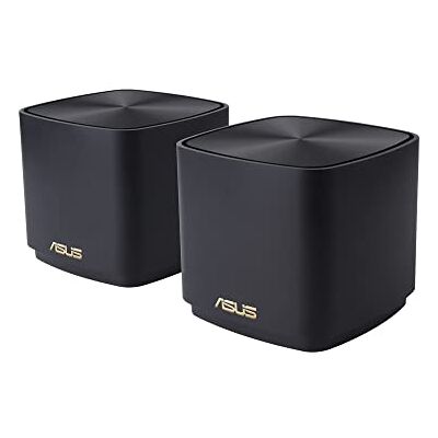 Asus ZenWiFi XD4 Plus AX1800 Whole-Home Mesh WiFi 6-systeem combineerbare router (tot 306 m², AiMesh, AiProtection, wandmontage, app-bediening), zwart Asus ZenWiFi XD4 Plus AX1800 Whole-Home Mesh WiFi 6-systeem combineerbare router (tot 306 m², AiMesh, AiProtection, wandmontage, app-bediening), zwart