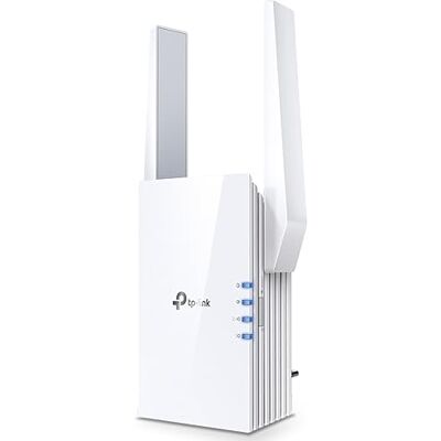TP-Link Wifi-repeater 6 mesh (RE505X), wifi-versterker AX1500, WiFi Extender, WiFi Booster, 1 Gigabit Ethernet poort, compatibel met alle internetboxen TP-Link Wifi-repeater 6 mesh (RE505X), wifi-versterker AX1500, WiFi Extender, WiFi Booster, 1 Gigabit Ethernet poort, compatibel met alle internetboxen
