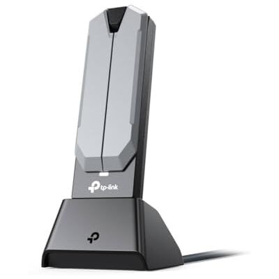 TP-Link Archer TBE400UH USB-adapter WLAN 7 BE6500 Tri-Band 2,882 Mbps + 180° antennes + 1,2 m kabel + USB 3.0 & OFDMA/MU-MIMO, compatibel met Windows 11/10 TP-Link Archer TBE400UH USB-adapter WLAN 7 BE6500 Tri-Band 2,882 Mbps + 180° antennes + 1,2 m kabel + USB 3.0 & OFDMA/MU-MIMO, compatibel met Windows 11/10