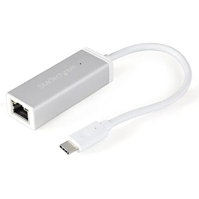 StarTech .com USB-C-naar-RJ45 Gigabit Ethernet-netwerkadapter – USB type-C naar RJ45 – M/F – zilver (US1GC30A) StarTech .com USB-C-naar-RJ45 Gigabit Ethernet-netwerkadapter – USB type-C naar RJ45 – M/F – zilver (US1GC30A)