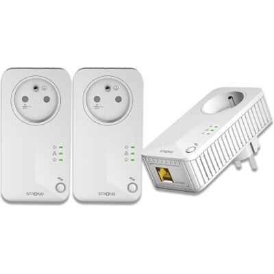 Strong Powerline 600 Kit Powerline 600 Kit Powerline 600 Kit Powerline 600 Mbps Geschikt voor elke Box/Router 1 Ethernet-poort + Gefilterd stopcontact Snelle installatie Breedband Internet Toegang PL600TRIFRV2 Strong Powerline 600 Kit Powerline 600 Kit Powerline 600 Kit Powerline 600 Mbps Geschikt voor elke Box/Router 1 Ethernet-poort + Gefilterd stopcontact Snelle installatie Breedband Internet Toegang PL600TRIFRV2