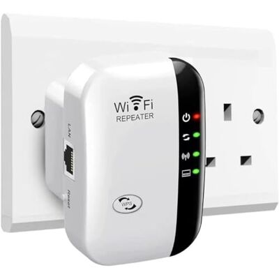 Generic 2024 Nieuwste WiFi Extender, WiFi Booster, WiFi Repeater, Covers Up tot 3000 Sq.ft en 45 apparaten, Internet Booster met Ethernet-poort, Quick Setup, Home Wireless Signal Booster, UK Plug Generic 2024 Nieuwste WiFi Extender, WiFi Booster, WiFi Repeater, Covers Up tot 3000 Sq.ft en 45 apparaten, Internet Booster met Ethernet-poort, Quick Setup, Home Wireless Signal Booster, UK Plug
