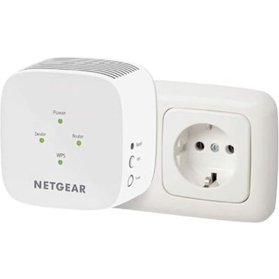 Netgear Nieuwe krachtige wifi-repeater (EX3110) AC750 wifi-versterker wifi-extender dekt tot 90 m² wifi-repeater verwijder dode zones wifi-booster compatibel met alle internetboxen Netgear Nieuwe krachtige wifi-repeater (EX3110) AC750 wifi-versterker wifi-extender dekt tot 90 m² wifi-repeater verwijder dode zones wifi-booster compatibel met alle internetboxen