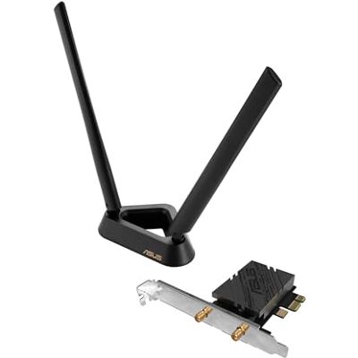 Asus BE9400 Tri Band PCI-E WiFi 7 (802.11be) Bluetooth 5.4, WPA3, OFDMA en MU-MIMO netwerkbeveiliging, multi-link bediening, alleen compatibel met lntel moederborden Asus BE9400 Tri Band PCI-E WiFi 7 (802.11be) Bluetooth 5.4, WPA3, OFDMA en MU-MIMO netwerkbeveiliging, multi-link bediening, alleen compatibel met lntel moederborden