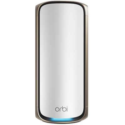 Netgear Orbi Serie 970 WiFi 7 Mesh System Werkt met Orbi RBE972S en RBE973S Tot 27 Gbps breidt de dekking uit tot 300 m² en 200 apparaten Quad-Band BE27000 -RBE970 Wit Netgear Orbi Serie 970 WiFi 7 Mesh System Werkt met Orbi RBE972S en RBE973S Tot 27 Gbps breidt de dekking uit tot 300 m² en 200 apparaten Quad-Band BE27000 -RBE970 Wit
