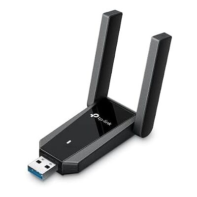 TP-Link Archer T5U Plus WLAN-stick voor pc, AC1300 dual-band USB-adapter, 2 externe antennes met hoge versterking, USB 3.0, MU-MIMO, WPA3, voor kantoor en reisconfiguratie TP-Link Archer T5U Plus WLAN-stick voor pc, AC1300 dual-band USB-adapter, 2 externe antennes met hoge versterking, USB 3.0, MU-MIMO, WPA3, voor kantoor en reisconfiguratie