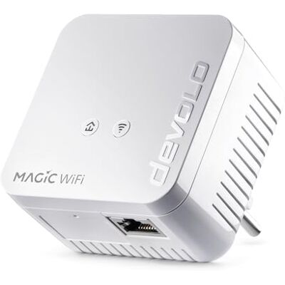 Devolo Magic 1 wifi Mini: extra adapter voor betrouwbare wifi, eenvoudig via een stroomleiding door muren en plafonds, net, G.hn-technologie, wifi-gast Devolo Magic 1 wifi Mini: extra adapter voor betrouwbare wifi, eenvoudig via een stroomleiding door muren en plafonds, net, G.hn-technologie, wifi-gast