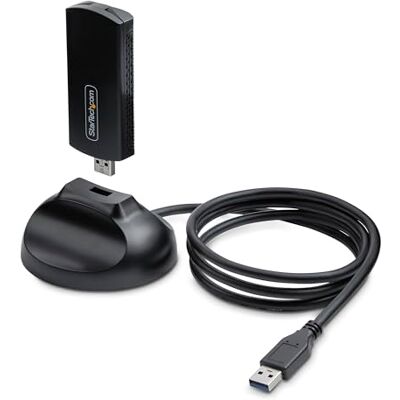 StarTech .com WiFi 6E USB 3.0 5400Mbps Wi-Fi 6E Adapter voor Windows 11/10, Tri-Band 2.4/5/6GHz WiFi USB Adapter StarTech .com WiFi 6E USB 3.0 5400Mbps Wi-Fi 6E Adapter voor Windows 11/10, Tri-Band 2.4/5/6GHz WiFi USB Adapter