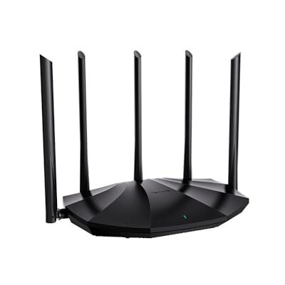 Tenda Wifi-router 6 RX2 Pro, AX1500 dual-band wifi-router, 5 x 6 dBi krachtige antennes, brede dekking, LAN/WAN ethernetpoorten zonder configuratie, intelligent bezoekersbeheer Tenda Wifi-router 6 RX2 Pro, AX1500 dual-band wifi-router, 5 x 6 dBi krachtige antennes, brede dekking, LAN/WAN ethernetpoorten zonder configuratie, intelligent bezoekersbeheer