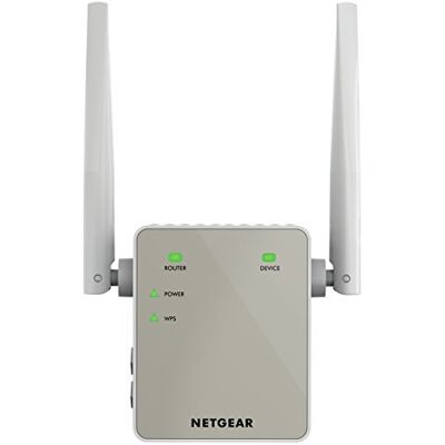 Netgear WiFi-versterker (EX6120), AC1200 WiFi-versterker, WiFi-booster, krachtige WiFi-versterker, elimineert dode zones, WiFi-versterker dekt tot 120 m², compatibel met alle internetboxen Netgear WiFi-versterker (EX6120), AC1200 WiFi-versterker, WiFi-booster, krachtige WiFi-versterker, elimineert dode zones, WiFi-versterker dekt tot 120 m², compatibel met alle internetboxen