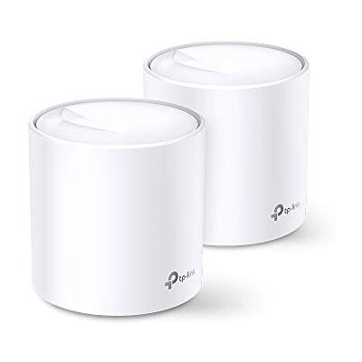 TP-Link Deco WiFi 6 Mesh AX 5400 Mbps Deco X60 (2 stuks) V3.2, WiFi 6-systeem voor het hele huis, wifi-dekking van 490 m², eenvoudige installatie, ouderlijk toezicht, compatibel met alle vezelboxen TP-Link Deco WiFi 6 Mesh AX 5400 Mbps Deco X60 (2 stuks) V3.2, WiFi 6-systeem voor het hele huis, wifi-dekking van 490 m², eenvoudige installatie, ouderlijk toezicht, compatibel met alle vezelboxen