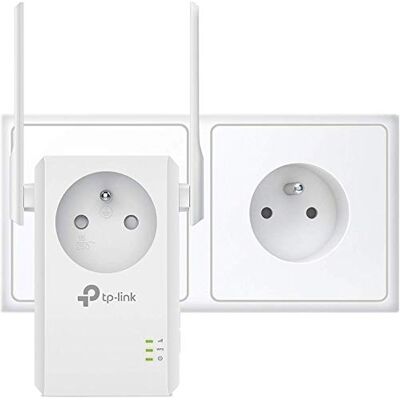 TP-Link TL-WA865RE Wifi-repeater, wifi-toegangspunt, wifi-versterker, 300 Mbps, 1 ethernetpoort, geïntegreerde pise, verhoogt het wifi-signaalbereik tot moeilijk te bedraden gebieden TP-Link TL-WA865RE Wifi-repeater, wifi-toegangspunt, wifi-versterker, 300 Mbps, 1 ethernetpoort, geïntegreerde pise, verhoogt het wifi-signaalbereik tot moeilijk te bedraden gebieden