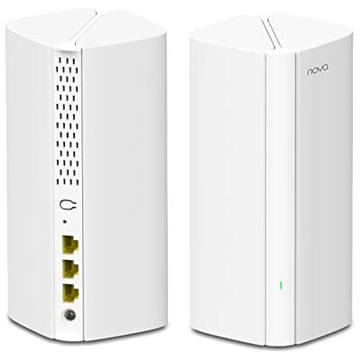 Tenda WiFi 6 Mesh AX3000 Nova MX12 (2 stuks) – wifi-systeem 6 voor het hele huis – wifi-afdekking van 460 m² – eenvoudige installatie – vervanging voor wifi-router Tenda WiFi 6 Mesh AX3000 Nova MX12 (2 stuks) – wifi-systeem 6 voor het hele huis – wifi-afdekking van 460 m² – eenvoudige installatie – vervanging voor wifi-router