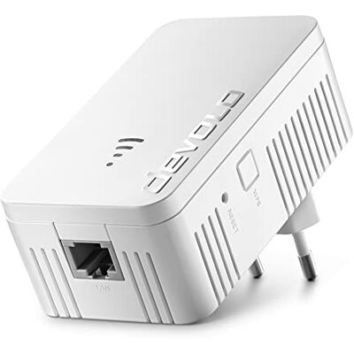 Devolo WiFi 5 Repeater 1200 tot 1200 Mbit/s; wifi-mesh-versterker, toegangspunt, wifi-stopcontact, wifi-repeater, 1 x LAN-verbinding, wit Devolo WiFi 5 Repeater 1200 tot 1200 Mbit/s; wifi-mesh-versterker, toegangspunt, wifi-stopcontact, wifi-repeater, 1 x LAN-verbinding, wit