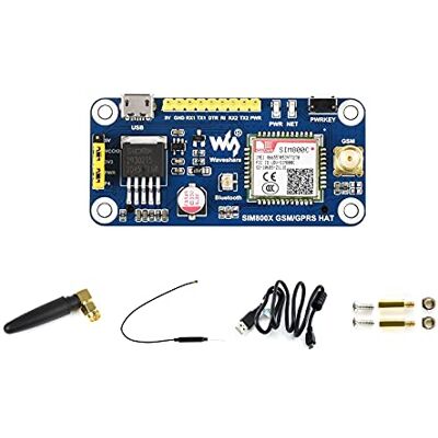 Waveshare GSM/GPRS hoed voor Raspberry Pi 2B/3B/3B+/Zero/Zero W Jetson Nano gebaseerd op SIM800C Send Berichten Connect met draadloze internetoverdrachtsgegevens Waveshare GSM/GPRS hoed voor Raspberry Pi 2B/3B/3B+/Zero/Zero W Jetson Nano gebaseerd op SIM800C Send Berichten Connect met draadloze internetoverdrachtsgegevens