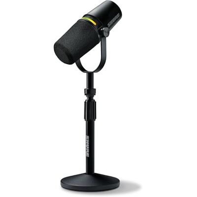 Shure MV7+ Podcast-microfoon met standaard. Verbeterde audio, LED Touch Panel, USB-C & XLR Outputs, Auto Level Mode, Digital Pop Filter, Reverb Effects, Podcasting, Streaming, Recording, Gen 2 Shure MV7+ Podcast-microfoon met standaard. Verbeterde audio, LED Touch Panel, USB-C & XLR Outputs, Auto Level Mode, Digital Pop Filter, Reverb Effects, Podcasting, Streaming, Recording, Gen 2