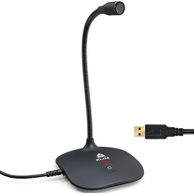 KLIM ™ Talk USB-microfoon voor pc en Mac – compatibel met elke computer KLIM ™ Talk USB-microfoon voor pc en Mac – compatibel met elke computer