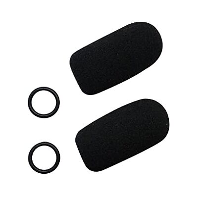 Crystal Mic Vervangend windscherm voor Bose, Lightspeed, David Clark, (2 stuks) standaardmodel) Crystal Mic Vervangend windscherm voor Bose, Lightspeed, David Clark, (2 stuks) standaardmodel)