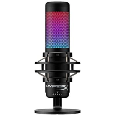 HyperX QuadCast S Micro-USB condensator-RGB, voor PC, PS4 en Mac, anti-vibratie-ondersteuning, anti-pop-filter, games, streaming, podcasts, Twitch, YouTube, Discord HMIQ1S-XX-RG/G HyperX QuadCast S Micro-USB condensator-RGB, voor PC, PS4 en Mac, anti-vibratie-ondersteuning, anti-pop-filter, games, streaming, podcasts, Twitch, YouTube, Discord HMIQ1S-XX-RG/G