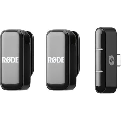 RØDE Compacte draadloze microfoon Twee microfoons met oplaadhoes voor het maken van smartphone-inhoud USB-C Zwart RØDE Compacte draadloze microfoon Twee microfoons met oplaadhoes voor het maken van smartphone-inhoud USB-C Zwart