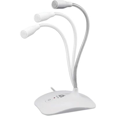 KLIM Talk USB-microfoon PC en Mac compatibel met elke computer professionele desktopmicrofoon High Definition Audio nieuwe versie 2022 wit KLIM Talk USB-microfoon PC en Mac compatibel met elke computer professionele desktopmicrofoon High Definition Audio nieuwe versie 2022 wit