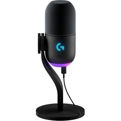 Logitech Yeti GX dynamische RGB gaming-microfoon met LIGHTSYNC USB klaar voor streaming, supercardioïde, voor pc/Mac zwart Logitech Yeti GX dynamische RGB gaming-microfoon met LIGHTSYNC USB klaar voor streaming, supercardioïde, voor pc/Mac zwart