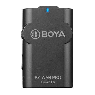 BOYA BY-WM4 Pro Kit 2,4 GHz dual-channel smart phone draadloze overdracht opnamemicrofoon met USB Type-C aansluiting voor Android-apparaten Kit bevat 1 ontvanger en 2 zenders BOYA BY-WM4 Pro Kit 2,4 GHz dual-channel smart phone draadloze overdracht opnamemicrofoon met USB Type-C aansluiting voor Android-apparaten Kit bevat 1 ontvanger en 2 zenders