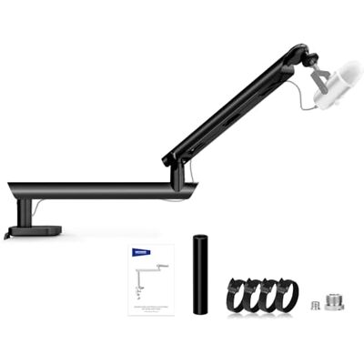 NEEWER Microfoonstandaard, gedempte microfoonstandaard met laag profiel, bureauhouder met kogelkop en 3/8 inch 5/8 inch adapters compatibel met Blue Yeti Snowball HyperX QuadCast SoloCast Shure NEEWER Microfoonstandaard, gedempte microfoonstandaard met laag profiel, bureauhouder met kogelkop en 3/8 inch 5/8 inch adapters compatibel met Blue Yeti Snowball HyperX QuadCast SoloCast Shure