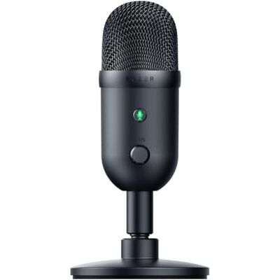Razer Seiren V2 X USB streaming microfoon (microfoon van 25 mm, supercardioïde richtingsgevoeligheid, versterkingsbegrenzer, microfoonbediening, schokdemper), zwart Razer Seiren V2 X USB streaming microfoon (microfoon van 25 mm, supercardioïde richtingsgevoeligheid, versterkingsbegrenzer, microfoonbediening, schokdemper), zwart