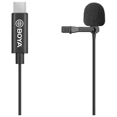 Walimex Pro Boya M3 Micro USB-C type kleine krachtige Lavalier-microfoon 50 Hz 20 kHz voor smartphones, tablets, pc's met USB-C-poort, voor interviews, vlogging, moderatie Walimex Pro Boya M3 Micro USB-C type kleine krachtige Lavalier-microfoon 50 Hz 20 kHz voor smartphones, tablets, pc's met USB-C-poort, voor interviews, vlogging, moderatie