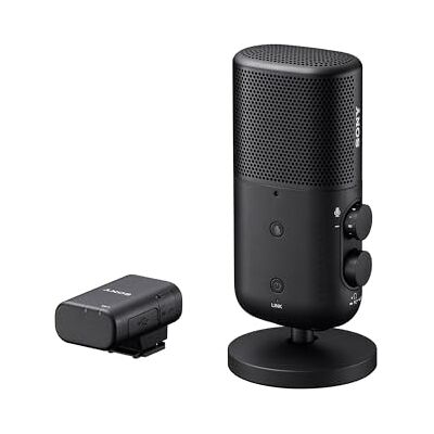 Sony ECM-S1 ECM-S1 draadloze staande microfoon voor podcasts, streaming en vergaderingen Sony ECM-S1 ECM-S1 draadloze staande microfoon voor podcasts, streaming en vergaderingen