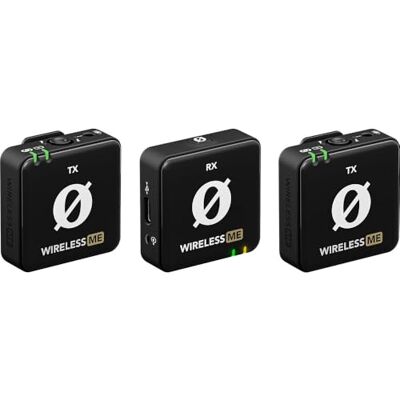 RØDE Wireless ME Dual Set ultracompact draadloos microfoonsysteem met geïntegreerde microfoons, GainAssist-technologie en 100 m bereik voor films, onderhoud en contentcreatie RØDE Wireless ME Dual Set ultracompact draadloos microfoonsysteem met geïntegreerde microfoons, GainAssist-technologie en 100 m bereik voor films, onderhoud en contentcreatie