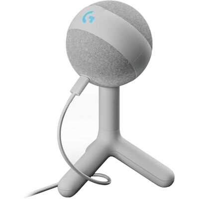 Logitech Yeti Orb RGB condensatormicrofoon met LIGHTSYNC, USB plug-and-play voor streaming, cardioïde, voor pc/Mac, wit Logitech Yeti Orb RGB condensatormicrofoon met LIGHTSYNC, USB plug-and-play voor streaming, cardioïde, voor pc/Mac, wit
