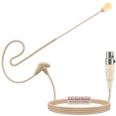 Pyle Electret In-Ear Back Microfoon Mini Omnidirectionele Draagbare Audio Voice Microfoon Condensator met Mini XLR Kabel 4 Pin, Voor Shure System of Studio Mixer Pyle Electret In-Ear Back Microfoon Mini Omnidirectionele Draagbare Audio Voice Microfoon Condensator met Mini XLR Kabel 4 Pin, Voor Shure System of Studio Mixer