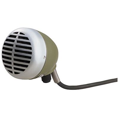 Shure 520DX Green Bullet Dynamische microfoon voor Blues Harmonica speler Omnidirectioneel opnamemodel Volumeregeling 1/4 inch kabel Shure 520DX Green Bullet Dynamische microfoon voor Blues Harmonica speler Omnidirectioneel opnamemodel Volumeregeling 1/4 inch kabel