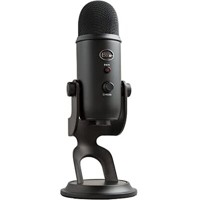 Logitech Blue Yeti USB-microfoon voor opnames, streaming, gaming, podcast op pc & Mac, condensatormicrofoon voor laptop en pc met Blue VO!CE-effecten, verstelbare standaard, plug-and-play, zwart Podcast sur PC & Mac, Micro condensateur pour ordinateur p Logitech Blue Yeti USB-microfoon voor opnames, streaming, gaming, podcast op pc & Mac, condensatormicrofoon voor laptop en pc met Blue VO!CE-effecten, verstelbare standaard, plug-and-play, zwart Podcast sur PC & Mac, Micro condensateur pour ordinateur p