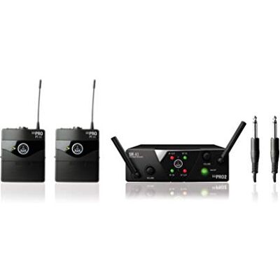 AKG WMS40 Mini draadloos systeem voor dubbel instrument ISM/CH70 AKG WMS40 Mini draadloos systeem voor dubbel instrument ISM/CH70