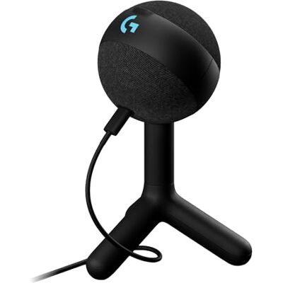 Logitech Yeti Orb RGB condensatormicrofoon met LIGHTSYNC, USB plug-and-play voor streaming, cardioïde, voor pc/Mac, zwart Logitech Yeti Orb RGB condensatormicrofoon met LIGHTSYNC, USB plug-and-play voor streaming, cardioïde, voor pc/Mac, zwart