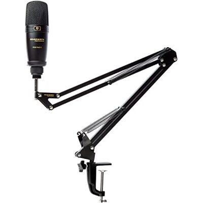 Marantz Pro Pod Pack 1 USB-condensatorstudio-microfoonset voor pc en Mac, opnemen, gamen, streamen en podcasten met audio-interface en standaard Marantz Pro Pod Pack 1 USB-condensatorstudio-microfoonset voor pc en Mac, opnemen, gamen, streamen en podcasten met audio-interface en standaard