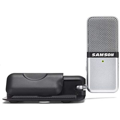 Samson Go Mic Clip On USB Microfoon 16 bit/44,1 kHz, schakelbare cardioïde/omni-modus, hoofdtelefoonuitgang, voor podcast, streaming en opname thuis Samson Go Mic Clip On USB Microfoon 16 bit/44,1 kHz, schakelbare cardioïde/omni-modus, hoofdtelefoonuitgang, voor podcast, streaming en opname thuis