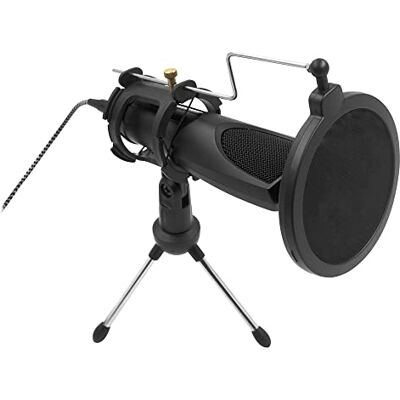 T'nB Tnb Influence Omnidirectionele condensatormicrofoon, hoogwaardig geluid voor desktopcomputer, ideaal voor streaming, Youtuber, podcast, zwart T'nB Tnb Influence Omnidirectionele condensatormicrofoon, hoogwaardig geluid voor desktopcomputer, ideaal voor streaming, Youtuber, podcast, zwart