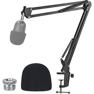 YOUSHARES Razer Seiren Mini Boom Arm Stand met Pop Filter Microfoon Stand met Microfoon Cover Foam Voorruit voor Razer Seiren Mini USB Mic by YOUSHARES Razer Seiren Mini Boom Arm Stand met Pop Filter Microfoon Stand met Microfoon Cover Foam Voorruit voor Razer Seiren Mini USB Mic by