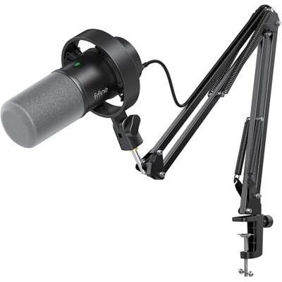FIFINE K688CT Microfoonset voor podcast, dynamische microfoon USB/XLR met staafarm voor PC/XLR-mixing, mute-knop, hoofdtelefoonaansluiting FIFINE K688CT Microfoonset voor podcast, dynamische microfoon USB/XLR met staafarm voor PC/XLR-mixing, mute-knop, hoofdtelefoonaansluiting