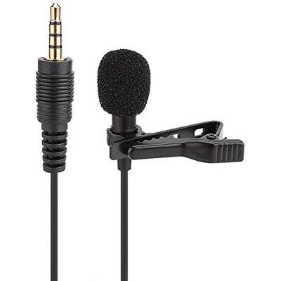 PUSOKEI Universele Microfoon Jack 3,5 mm Bedrade Clip-on Revers Micro Stropdas Clip-on Spraakversterker Microfoon voor iOS en voor Android en Windows-apparaten PUSOKEI Universele Microfoon Jack 3,5 mm Bedrade Clip-on Revers Micro Stropdas Clip-on Spraakversterker Microfoon voor iOS en voor Android en Windows-apparaten
