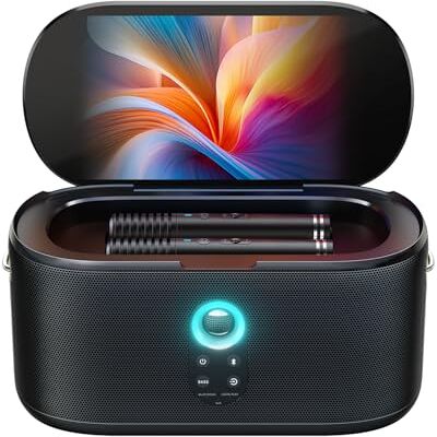 Ikarao Shell S1 Karaoke-machine voor volwassenen, met spreekscherm en 2 draadloze microfoons, 10,1 inch display, 280 W, automatische equalizer, karaoke-systeem voor thuis met KaraFun Prime, HDMI voor Ikarao Shell S1 Karaoke-machine voor volwassenen, met spreekscherm en 2 draadloze microfoons, 10,1 inch display, 280 W, automatische equalizer, karaoke-systeem voor thuis met KaraFun Prime, HDMI voor