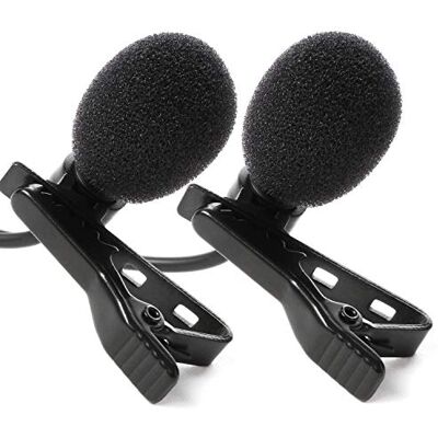 IK Multimedia iRigMicLavDUAL microfoon, zwart IK Multimedia iRigMicLavDUAL microfoon, zwart