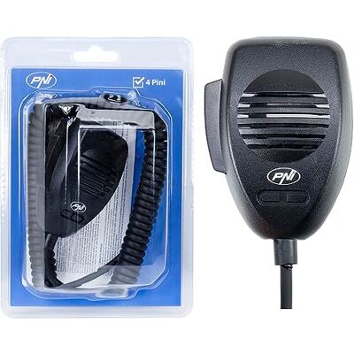 PNI CDS04 4 Pin Condensator Type Microfoon voor CB Radio PNI CDS04 4 Pin Condensator Type Microfoon voor CB Radio