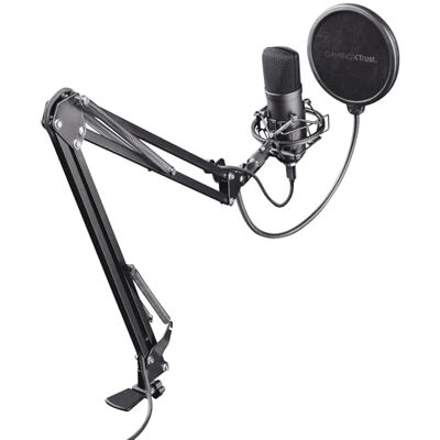 GXTrust Trust Gaming, 22400, GXT 252+ Emita Plus Arm Micro PC cardioïde, Anti-Pop Filter – USB-microfoon voor podcast, streaming – microfoonstang voor Stream, YouTuber – Micro Gamer – Zwart GXTrust Trust Gaming, 22400, GXT 252+ Emita Plus Arm Micro PC cardioïde, Anti-Pop Filter – USB-microfoon voor podcast, streaming – microfoonstang voor Stream, YouTuber – Micro Gamer – Zwart