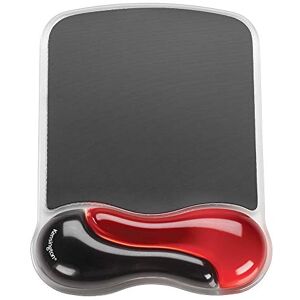 Kensington Muismat met polssteun, ergonomisch en compatibel met laser/optische muis voor hoog comfort, rood/zwart (62402) Kensington Muismat met polssteun, ergonomisch en compatibel met laser/optische muis voor hoog comfort, rood/zwart (62402)